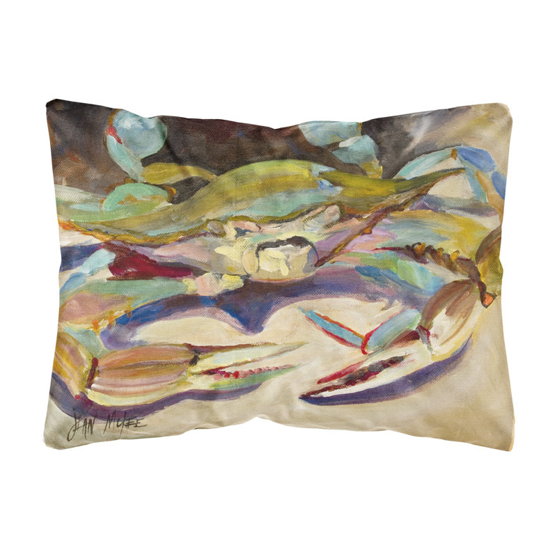 Coussin décoratif intérieur/extérieur blue crab tail