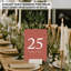 Koyal Wholesale Table de mariage en terre cuite numéros 21 à 40, cartes de sièges 4 x 6-123541751