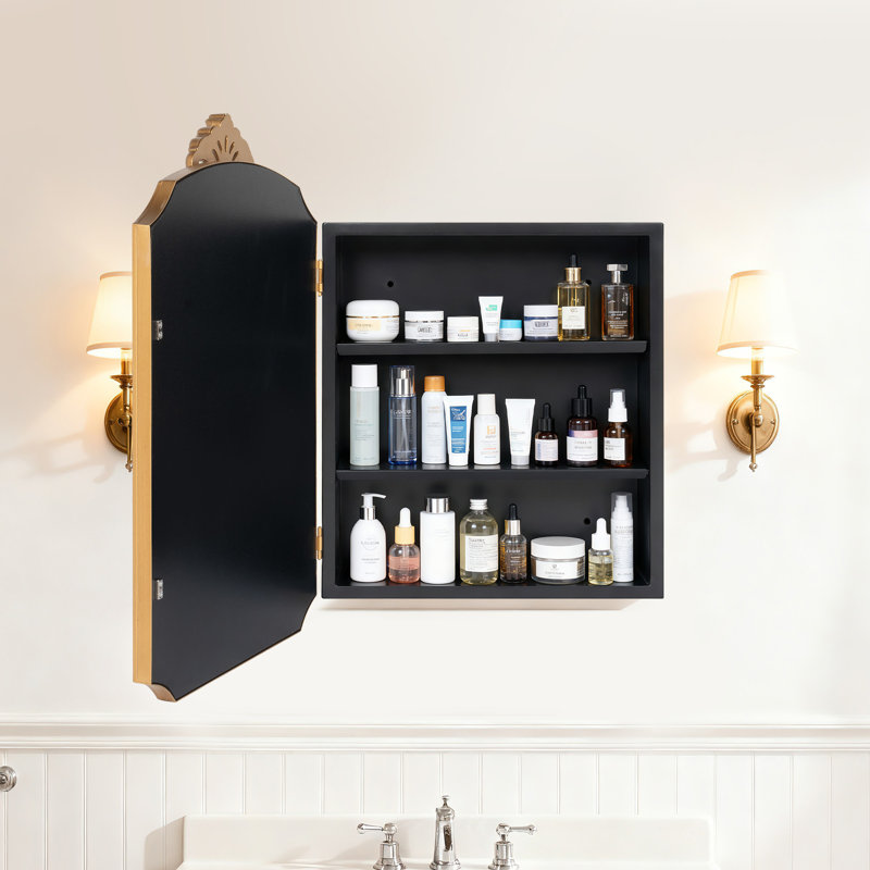 Armoire de salle de bain avec miroir Traditional