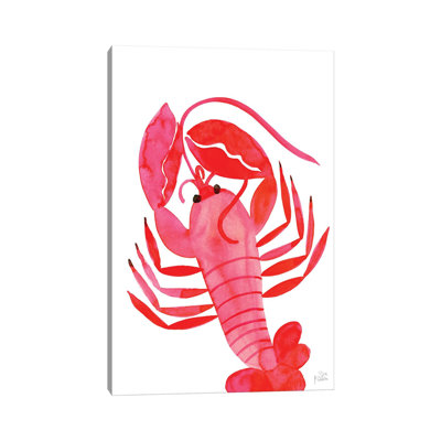 Lobster 1 Piece Wrapped Canvas Wall Art
