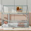 Lit double en bois pleine grandeur, lit maison avec structure de toit-1399137829-1399137827