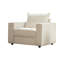 Fauteuil d'appoint minimaliste moderne en tissu pour le salon, fauteuil confortable avec coussins moelleux et structure durable-194026112