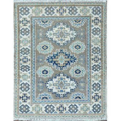Transitional One-of-a-Kind Rectangle 1'11" X 2'11" Hand Knotted Area Rug