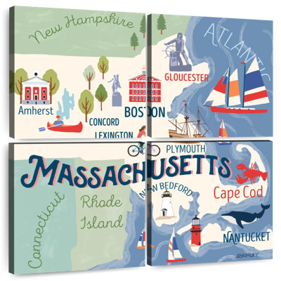Aliaz State Maps - Massachusetts Attractions