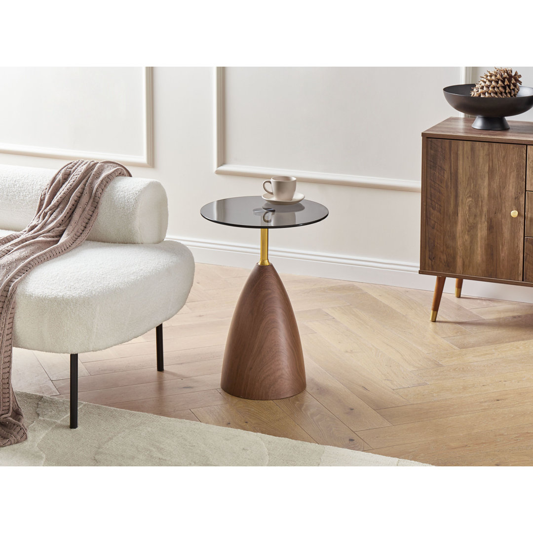 Pedestal End Table