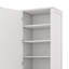 Armoire de rangement de salle de bain de 61,4 pouces de hauteur autoportante avec deux tablettes réglables-696405507