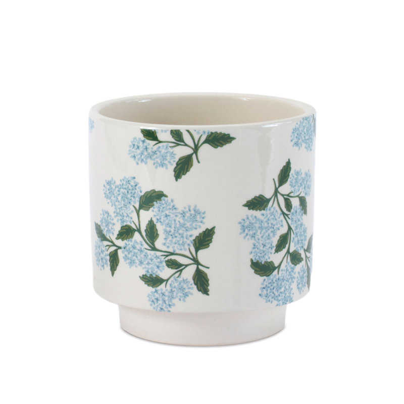 Hydrangea Floral Pattern Planter