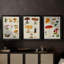 Mushroom Species VI - Toile tendue avec châssis sur mesure - 3 pièces-1640060346-1640060356