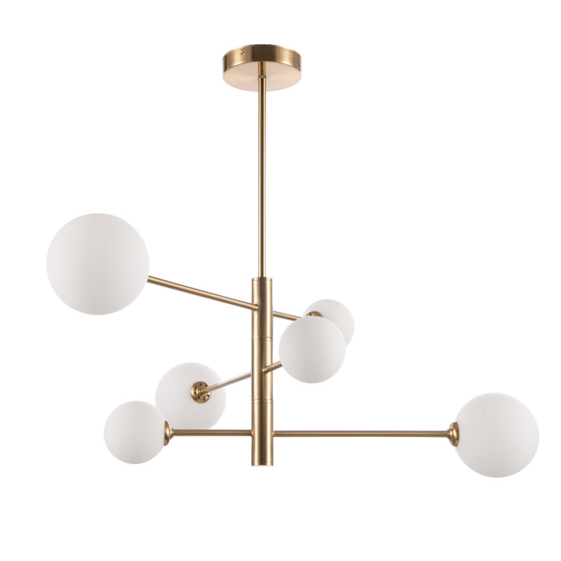 Sartain 6 - Light Gold Sputnik Pendant