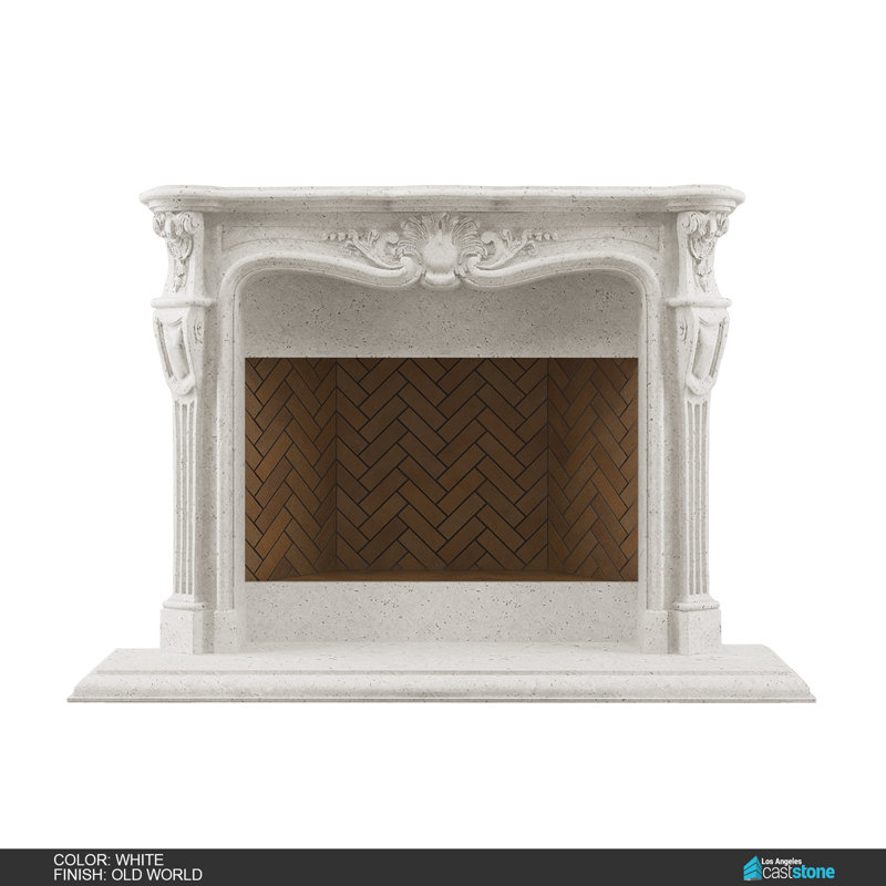Ani Fireplace Surround, Old World White