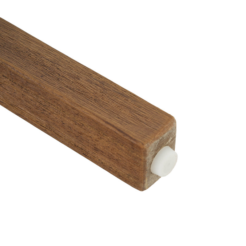 Tabouret de comptoir en bois massif 25,5 po Lonny, Beige/Walnut