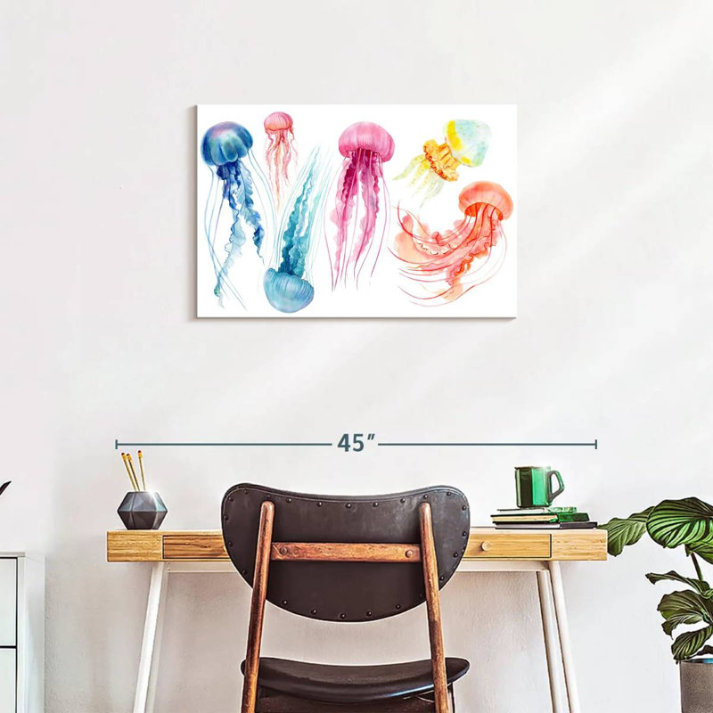 Brampt Dreamy Jellyfish, 20" H x 30" W