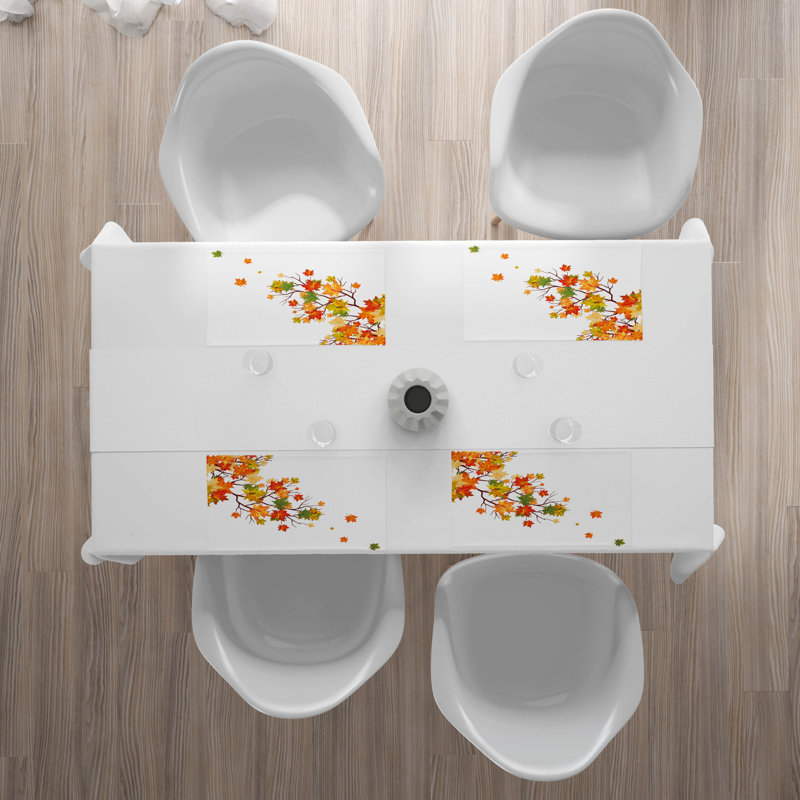 Polyester Floral Rectangle Placemat