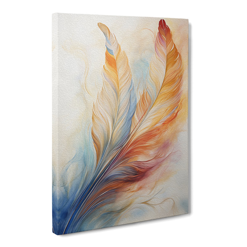 Feather Abstract - Print, 76cm H x 50cm W x 3cm D