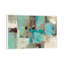 Teal And Aqua Reflections #2 by Silvia Vassileva - Print on Canvas-101339527-29382986