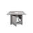 Merge Tables Rectangle Aluminum Propane Smokeless Fire Pit Table with Hidden Fuel Tank-69585363