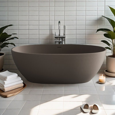 Ensemble de douche et baignoire incurvée incurvée l 62,99 po H 22,05 po