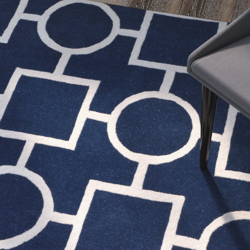 Tapis en laine touffeté à la main Teresita, Rectangle 8 pi 9 po x 12 pi