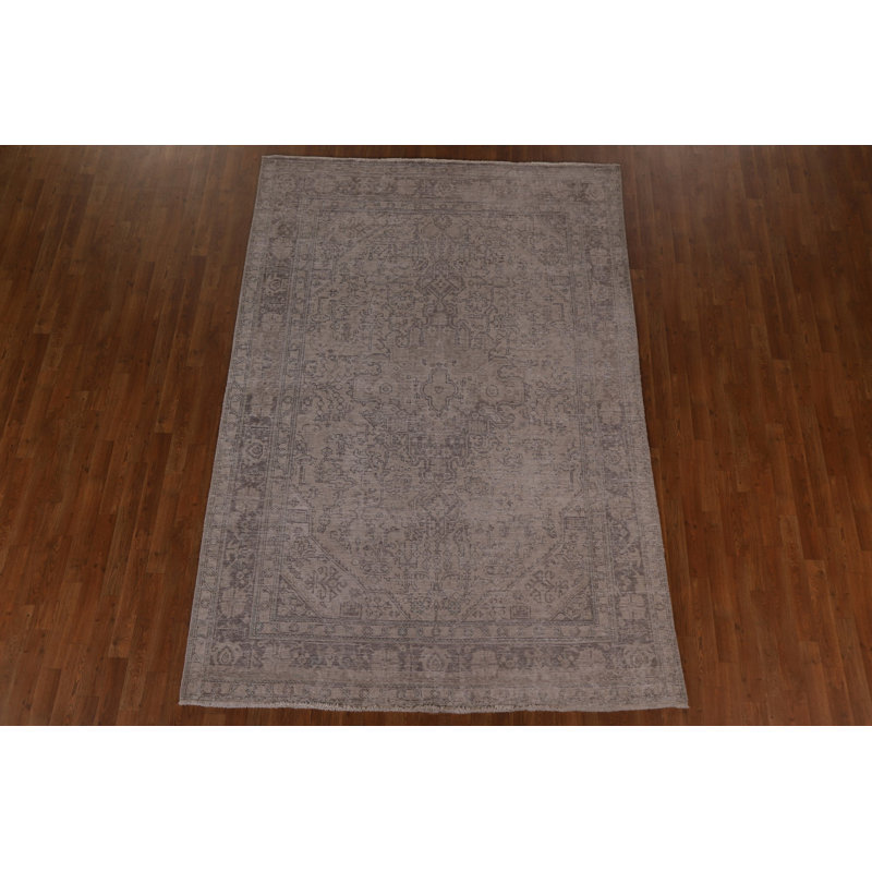 Tapis persan Tabriz patiné à la main 6 x 9