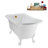 58" Streamlin Clawfoot Tub,Tray,Drain, Clawfeet-101628931-102219863