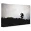Silhouette Of A Wolf In Abstract - Wrapped Canvas Print-55340720