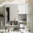 Modern Wall Mounted Bathroom Medicine Cabinet With Mirror And Towel Bar
