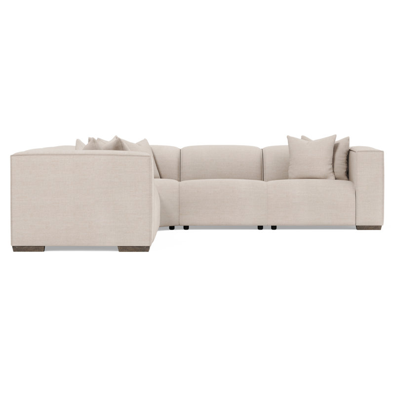 Bernhardt 6 Piece Bliss Fabric Power Motion Sectional, 31" H x 127" W x 127" D, Symmetrical