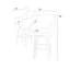 Tabouret de bar 30 po avec housses de coussin Sunbrella Fionnula-42121652