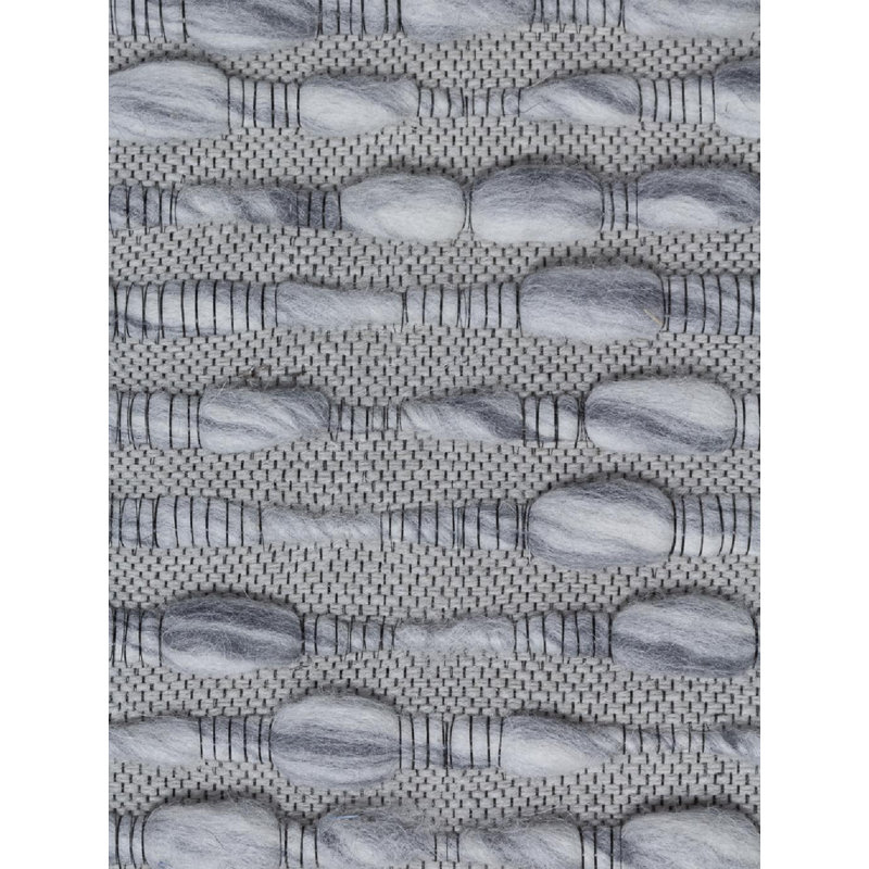 Shanti Wool Abstract Area Rug in Grey, Rectangle 8' x 10'
