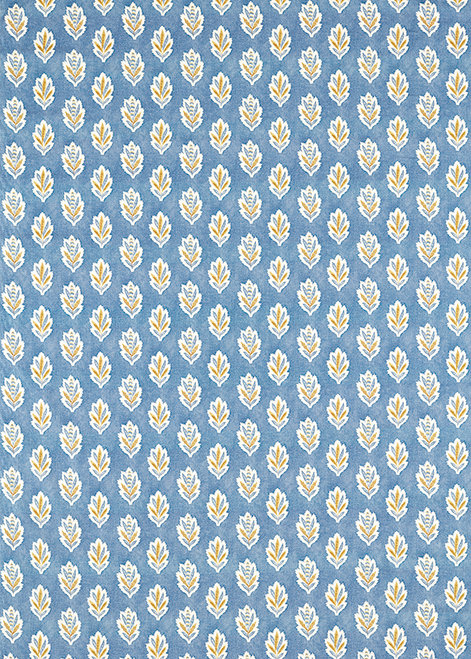 Sessile Leaf Fabric, Cornflower