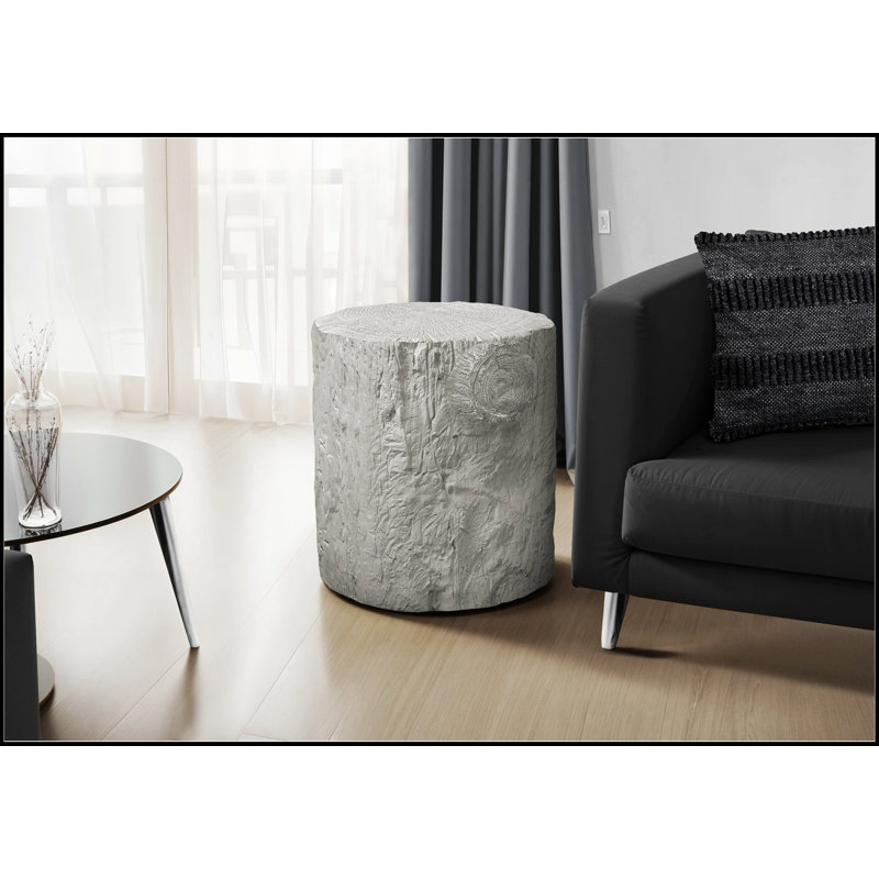 Table d'appoint ronde et durable de 25 pouces de hauteur, pour une utilisation intérieure et extérieure, mobilier moderne et élégant