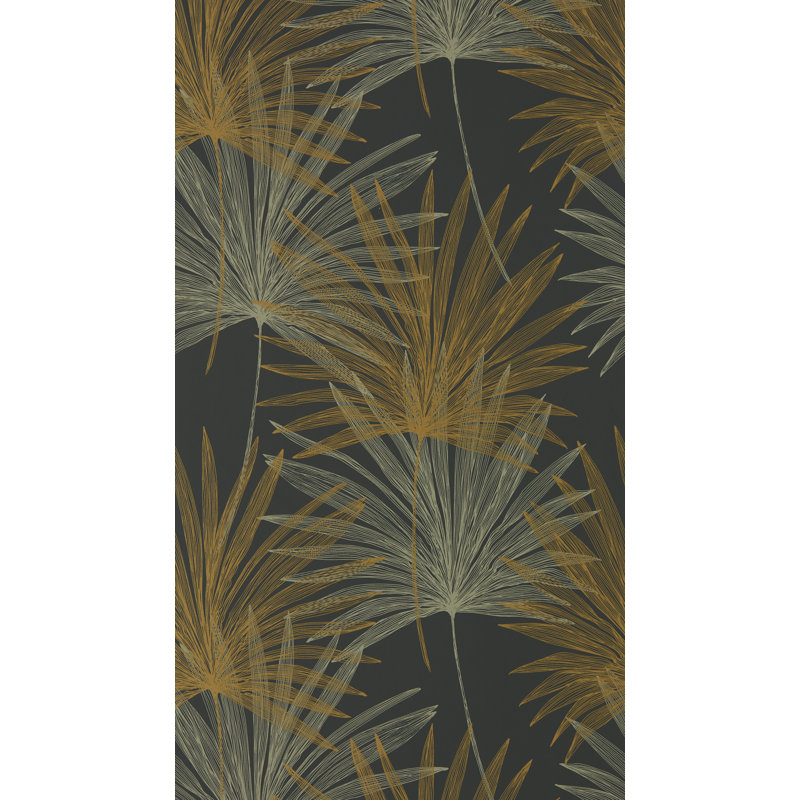Mitende Wallpaper, Jet/Gold