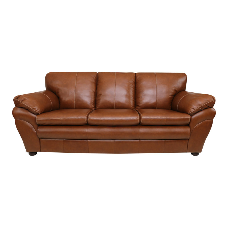 Upholstered 84'' Sofa, Wild Brandy