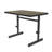 Rectangle 6 Person Height Adjustable 36'' L Computer Table