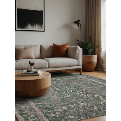 Machine Washable Grey Area Rug