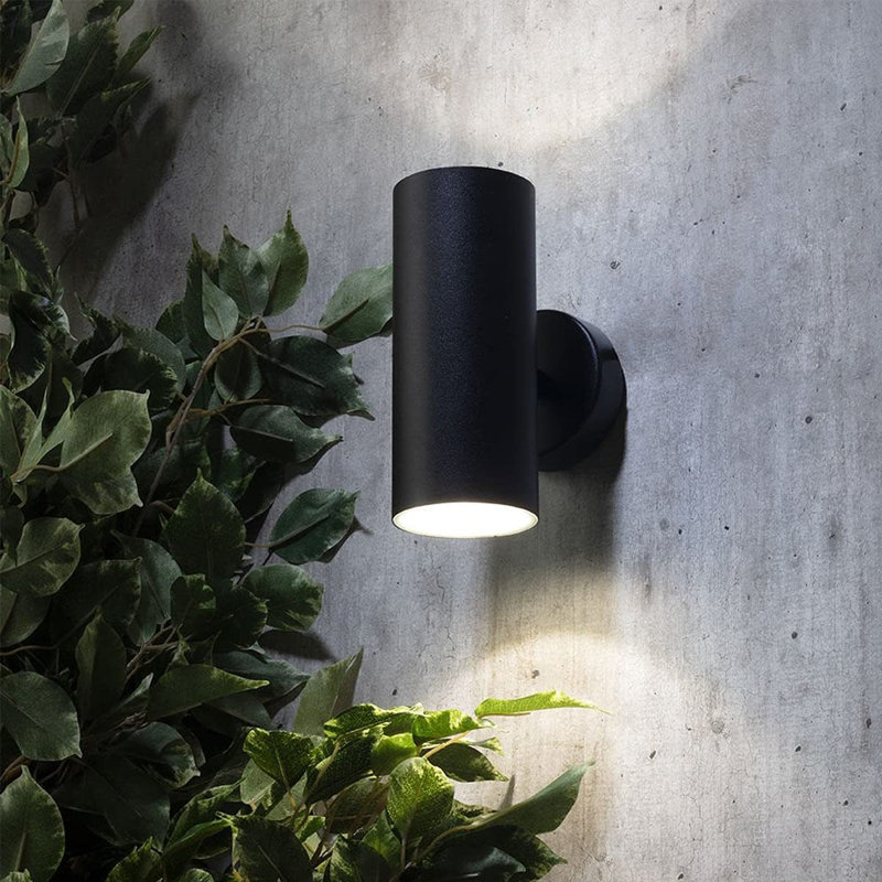 Mullaney Integrated LED Outdoor Sconce, Black