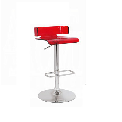 Tabouret de bar réglable en hauteur à siège pivotant et mobilier de cuisine moderne en acrylique