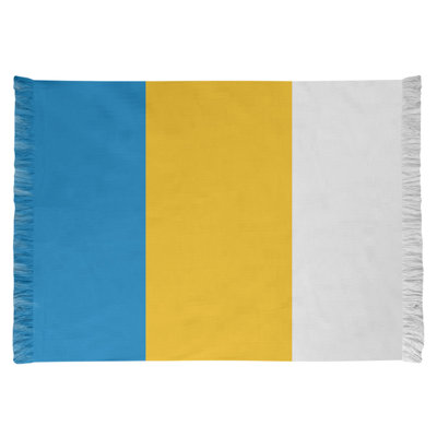 Tapis de football jaune/bleu la puissance