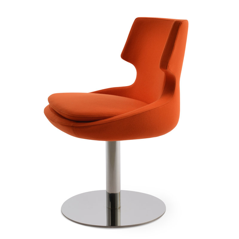 Table ronde Patara, Acier Inoxydable, Orange W
