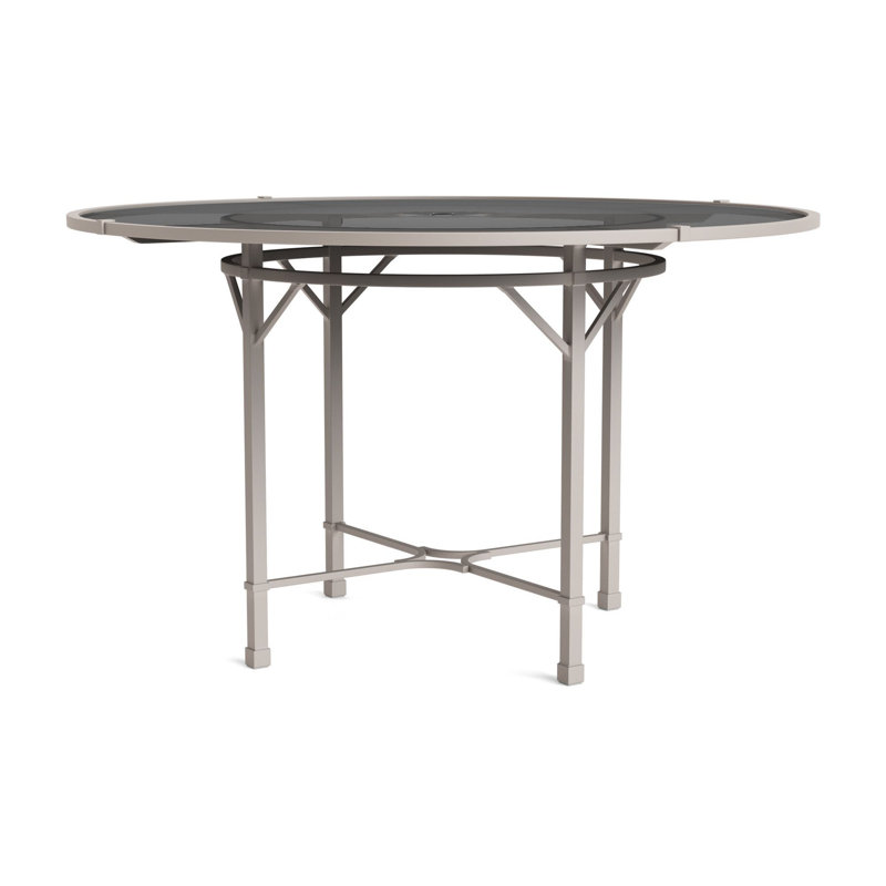 Venetian Outdoor Round Dining Table, Dove Smooth, 48" D