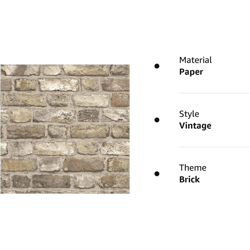 Metalic 10m x 53cm Matte Wallpaper Roll