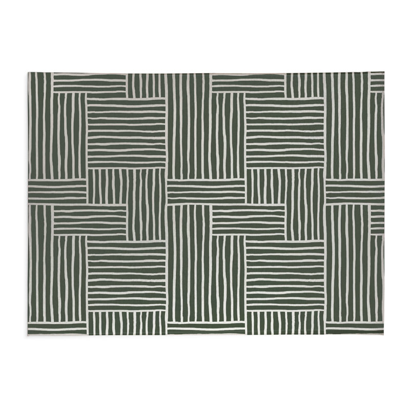 Tapis de cuisine antidérapant Grid Puz, Rectangle 4pi x 6 pi, Chimichurri