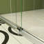 54 po X P 72 po H Porte de douche coulissante avec cadre en nickel brossé et verre trempé transparent-117010663