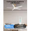 Ventilateur de plafond 52 "avec lumières DEL blanches et dorées Émileo-581183881