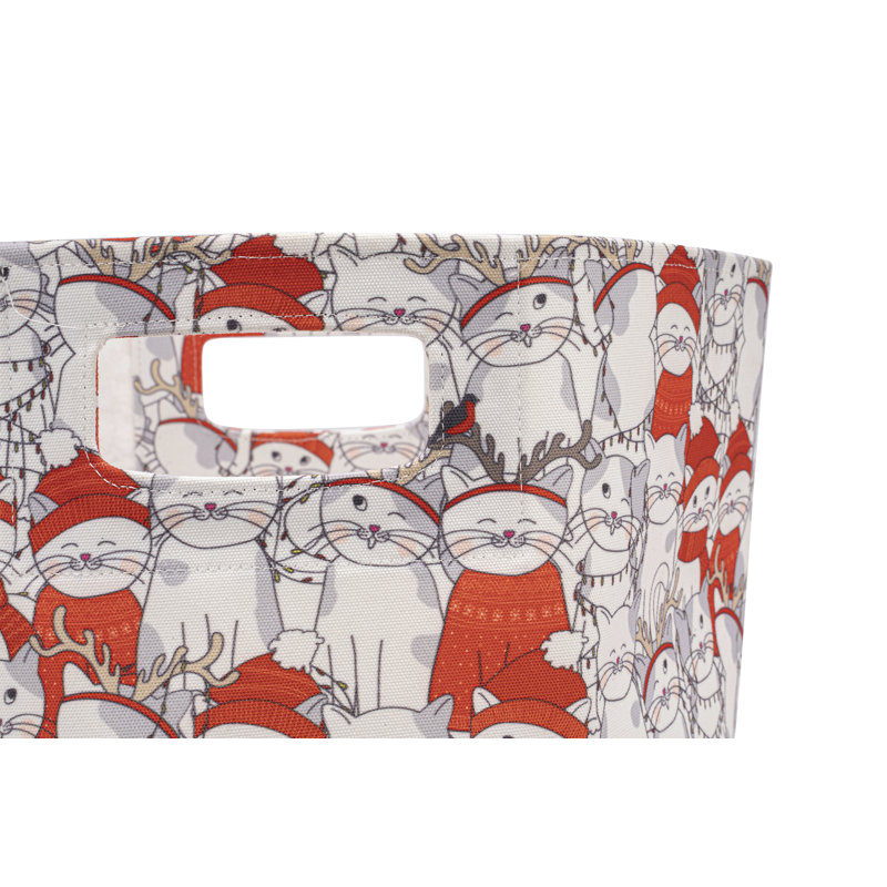 Winston Porter Fabric Storage Bin, Red