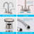 4 Inches Centerset Bathroom Faucet 360° Swivel Spout, With Pop Up Drain - Brushed Nickel-121292112
