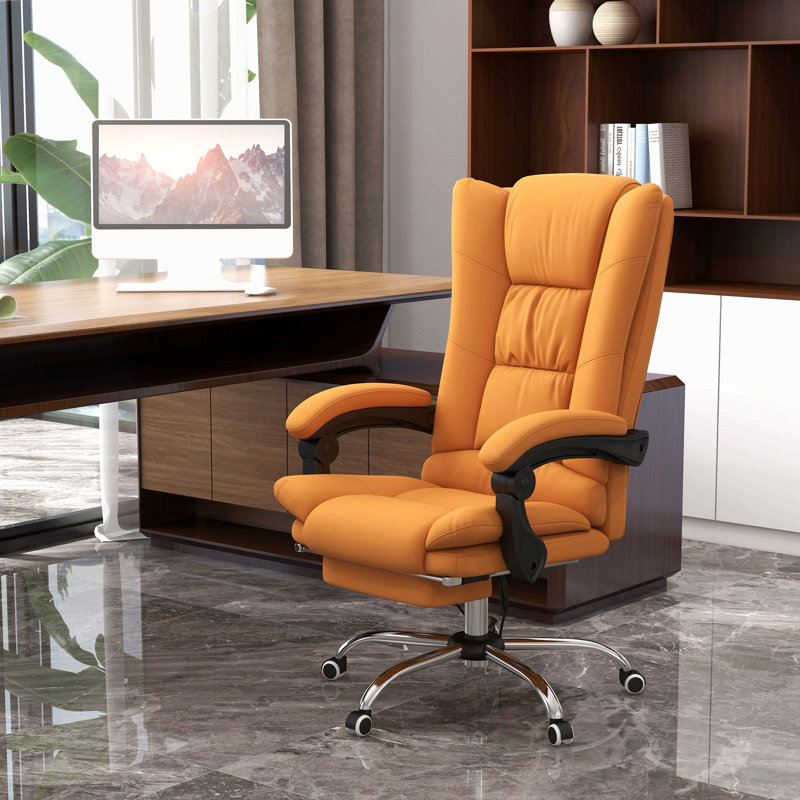 Vinsetto Executive Massage Office Chair With 4 Vibration And Heat, 3 Modes, PU Leather Swivel Chair With Adjustable Height, Reclining Back, And Footrest