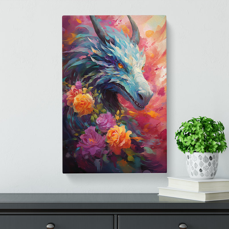 Dragon Impressionism - Print, 60cm H x 40cm W x 3cm D