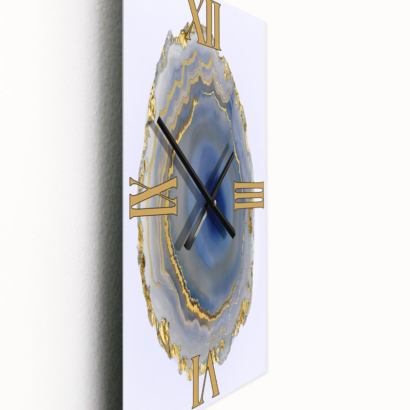 Horloge murale Golden Water Agate, Grand