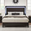 Tryston Wood Queen Bed Frame with LED Headboard, Black-2018301019-2018301017